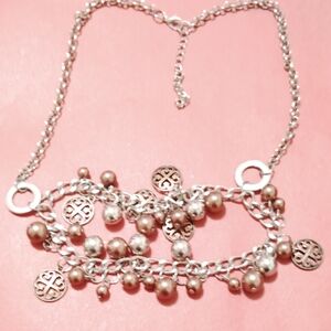 Source Unknown Silver and Bronze Necklace